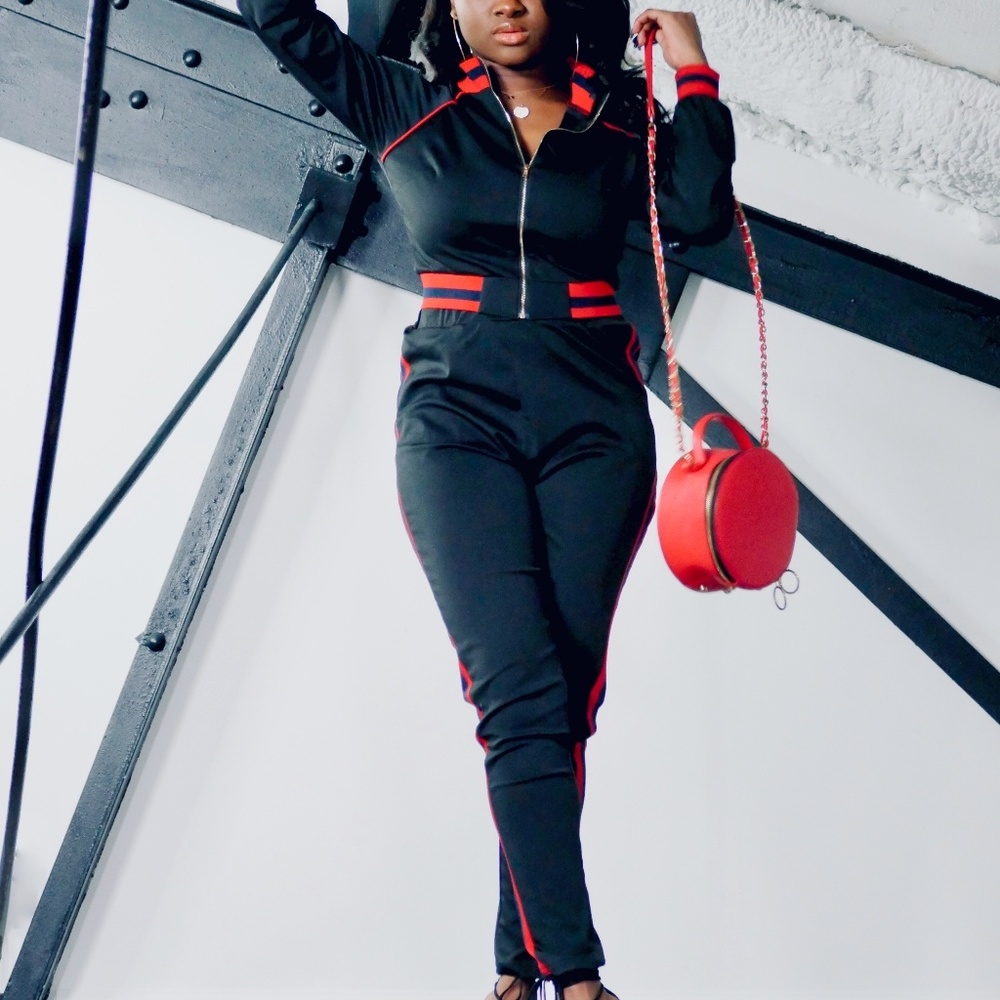 Black & Red Jogger